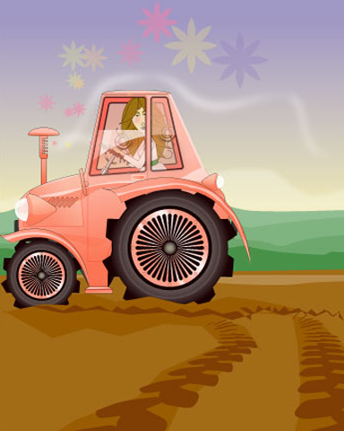 vignette belle fleur tractor