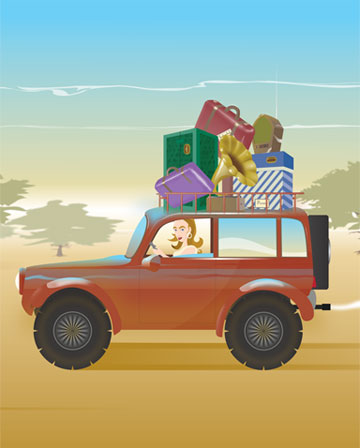 belle fleur on safari